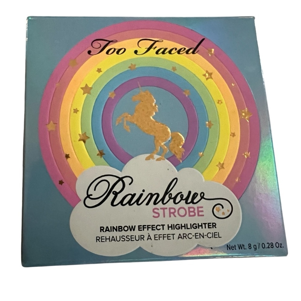 NWT Too Faced Rainbow Strobe Rainbow Effect Highlighter Unicorn Festival Line - Picture 2 of 4